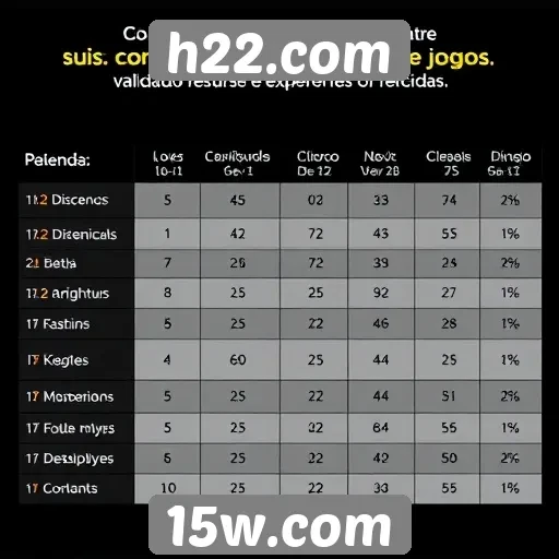 Comparativo entre h22.com e concorrentes do mercado